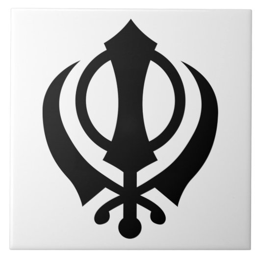 Carreau Sikh Khanda (Devant)