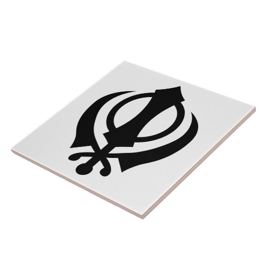Carreau Sikh Khanda (Côté)