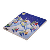 Carreau Silence Night Winter Folk Art (Côté)