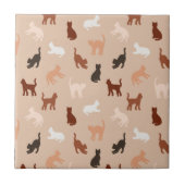 Carreau Silhouette de chat (Devant)