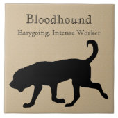 Carreau Silhouette de chien de garde (Devant)