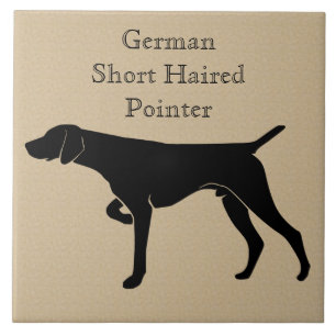 Carreau Silhouette de chien pointeur germanique à courte d