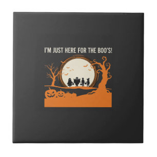 Carreau Silhouette de fantôme Halloween Boo