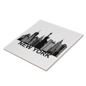 Carreau silhouette de la ville de New York (Côté)