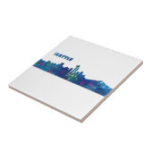 Carreau Silhouette de Seattle Skyline (Côté)