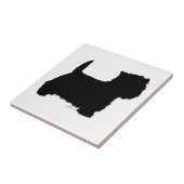 Carreau Silhouette de Standing Westie (Côté)