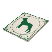 Carreau Silhouette de Verde de pays de Rhodesian Ridgeback (Côté)