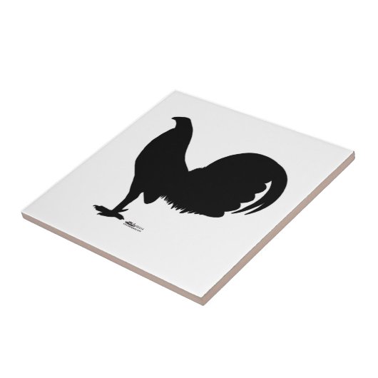 Carreau Silhouette du coq Gamecock (Côté)