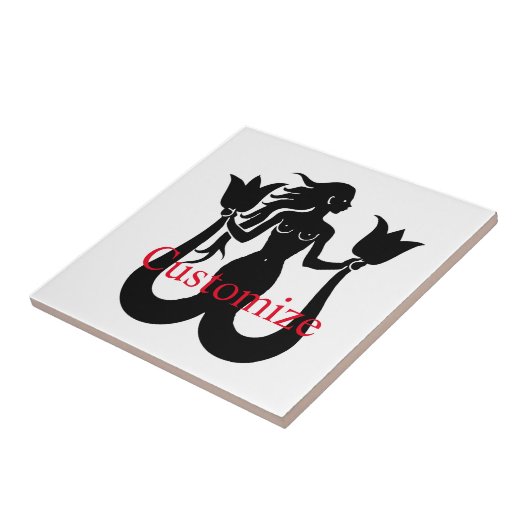 Carreau Silhouette Tonnerre_Cove de sirène à deux queue (Côté)