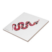 Carreau Silhouettes noires et rouges du serpent (Côté)