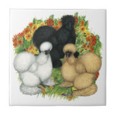 Carreau Silkies du jardin de fleurs (Devant)