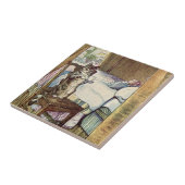 Carreau Simpkin le chat sert le thé - Beatrix Potter (Côté)