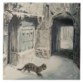 Carreau Simpkin le chat sort (par Beatrix Potter) (Devant)