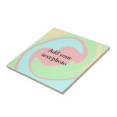 Carreau Simple acrylique pour marbre ajouter votre nom de  (Côté)