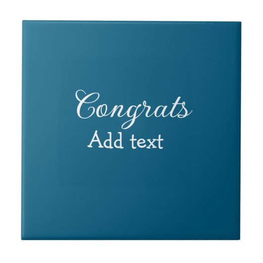 Carreau Simple congratulation graduation add your (Devant)