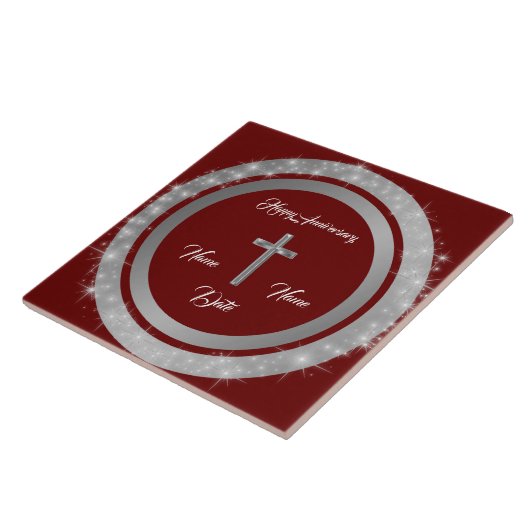 Carreau Simple Cross Customize Silver Anniversary (Côté)