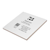 Carreau simple et minimal ajoutez votre logo/votre design (Côté)