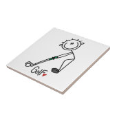 Carreau Simple Golfeur en Bâtonnets (Côté)
