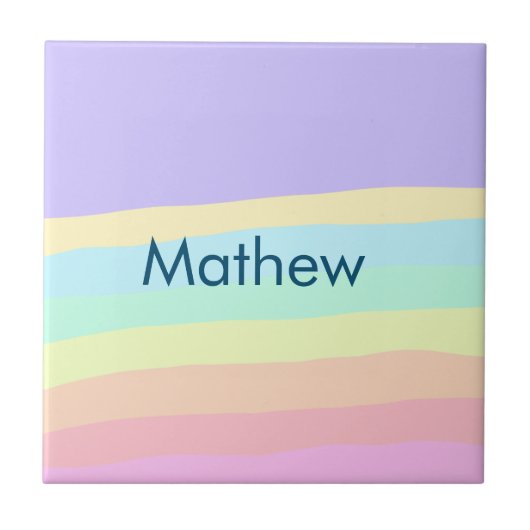 Carreau simple lettre initiale monogramme ajouter votre no (Devant)