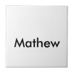 Carreau simple lettre initiale monogramme ajouter votre no<br><div class="desc">design</div>