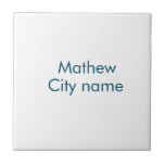 Carreau simple lettre initiale monogramme ajouter votre no<br><div class="desc">conception</div>