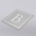 Carreau Simple Light Grey monogram<br><div class="desc">Merci pour votre achat!</div>