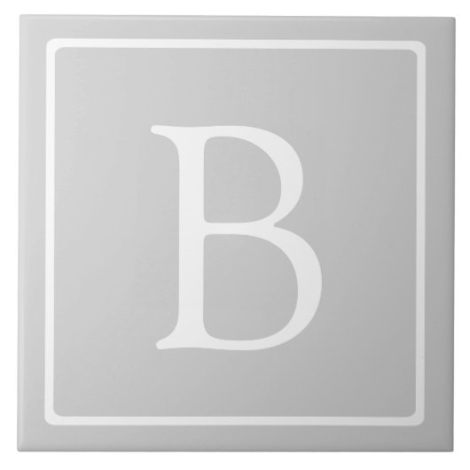 Carreau Simple Light Grey monogram (Devant)