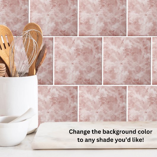 Carreau Simple Marble Terracotta Pink