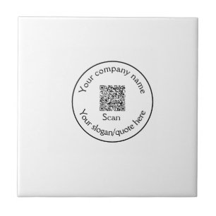 Carreau simple minimal ajoutez votre code Q R scan ajoutez