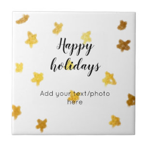 Carreau simple minimal ajoutez votre texte photo joyeuses