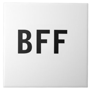 Carreau Simple minimal BFF meilleures amies famille nom pe