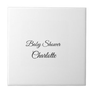 Carreau SIMPLE MINIMAL.CUTIE AJOUTER NOM BÉBÉ Baby shower
