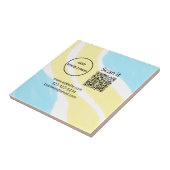 Carreau Simple minimum q r code ajouter logo code d'analys (Côté)