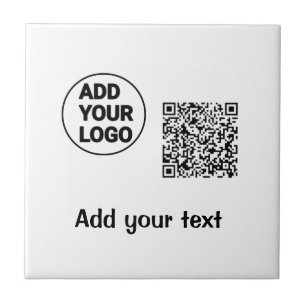 Carreau Simple minimum q r code ajouter logo code d'analys