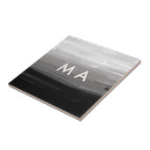 Carreau Simple monogramme ajouter votre nom lettre man min (Côté)