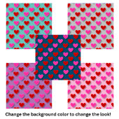 Carreau Simple Motif de coeur moderne