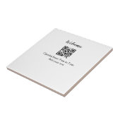 Carreau Simple ouverture de bienvenue code-barres QR ajout (Côté)