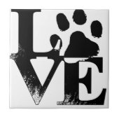 Carreau Simple Paw d'amour pour animal (Devant)