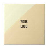 Carreau simple personnalisé jaune bleu aquarelle ajouter l (Devant)