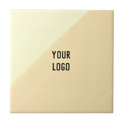 Carreau simple personnalisé jaune bleu aquarelle ajouter l (Devant)