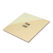 Carreau simple personnalisé jaune bleu aquarelle ajouter l (Côté)