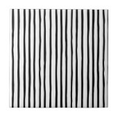 Carreau Simples rayures blanches noires Motifs (Devant)