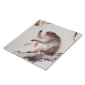 Carreau Singe dans un arbre persimmon (Côté)