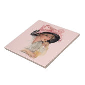 Carreau Sipping Soda Girl in Casquette (Côté)