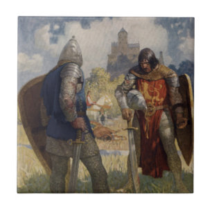 Carreau Sir Launcelot du Lac, Chevalier de la Table Ronde