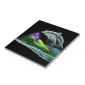 Carreau Sirène avec dauphins (Côté)