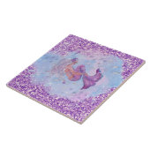 Carreau Sirène avec fleurs de Renee Lavoie (Côté)