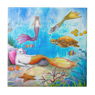 Carreau Sirène de chat 31