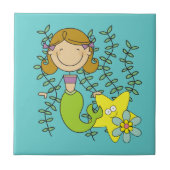 Carreau Sirène d'une chevelure de Brown (Devant)