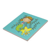 Carreau Sirène d'une chevelure de Brown (Côté)